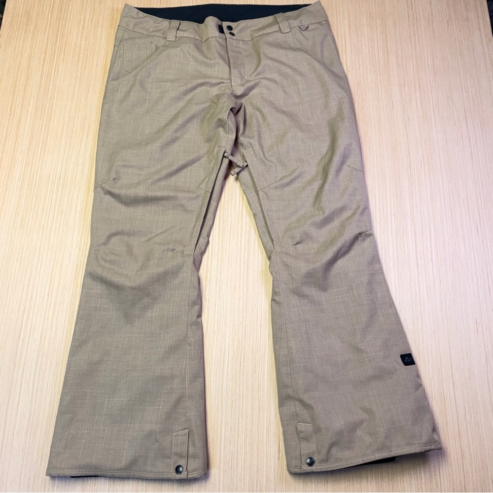 Ride Snowboard Co Snow Pants Women's XL Beige Tan Ski Winter WORN ONCE